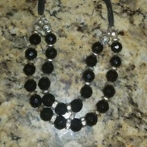 WHBM BLACK NECKLACE adjustable length